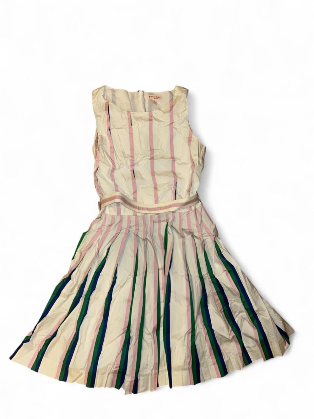 Brooks Brothers Red Fleece multi-stripe fit-and-flare midi dress Size 12